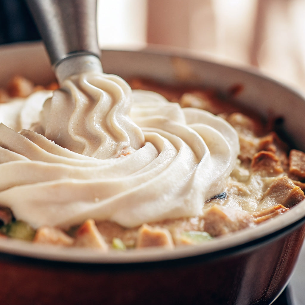 Chicken and Leek Pie with Garden Salad